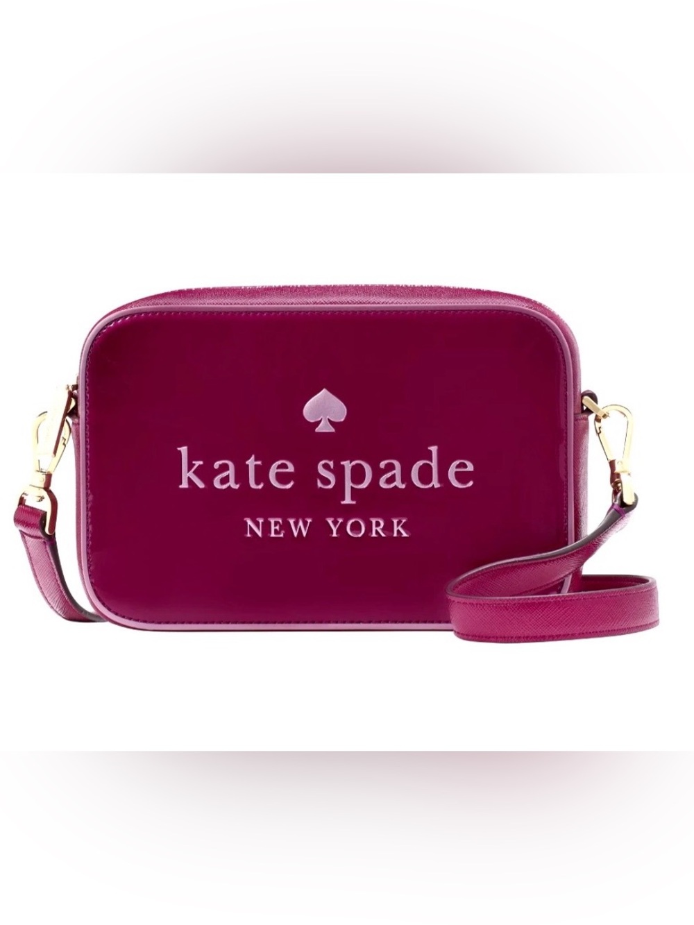 kate spade Berry Pink Leather Crossbody Bag